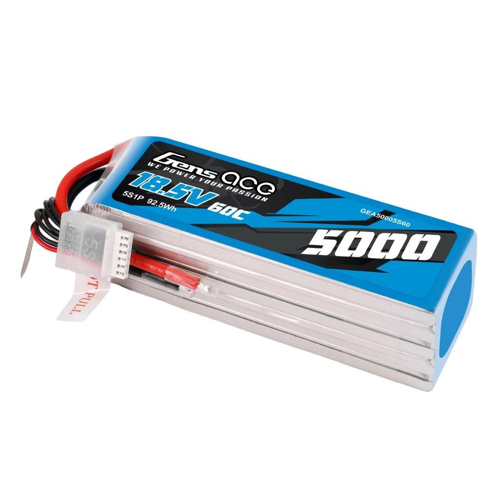 GensAce 5000mAh 18.5V 60C 5S1P Lipo Battery Pack (F3A) - 4