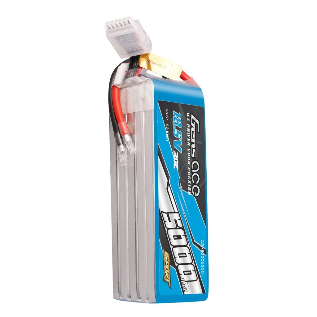 GensAce 5000mAh 5S 18.5V 30C Lipo Battery (F3A) - 4