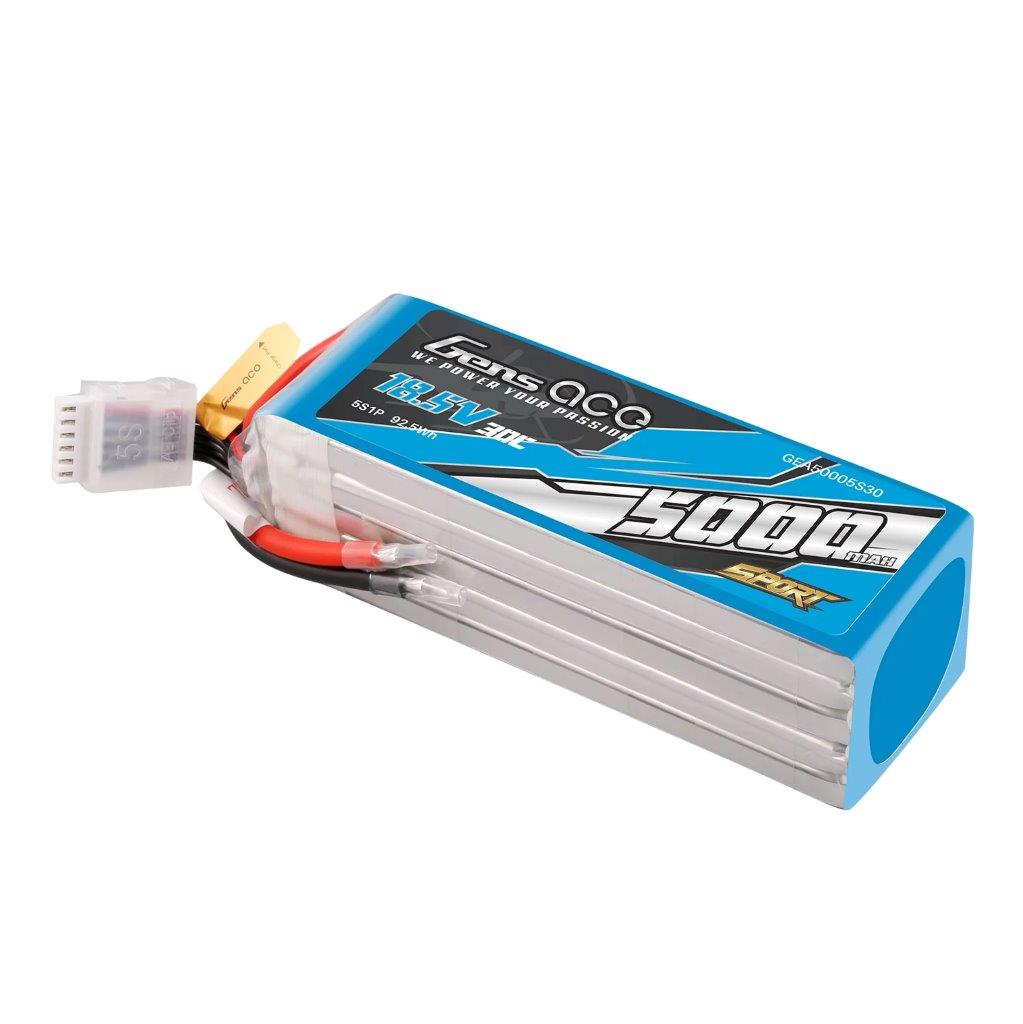 GensAce 5000mAh 5S 18.5V 30C Lipo Battery (F3A) - 3