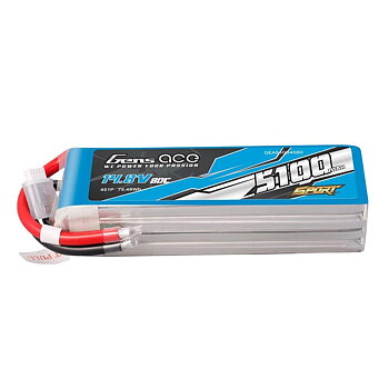 GensAce 5100mAh 4S 14.8V 80C Lipo Battery Pack (F5B)