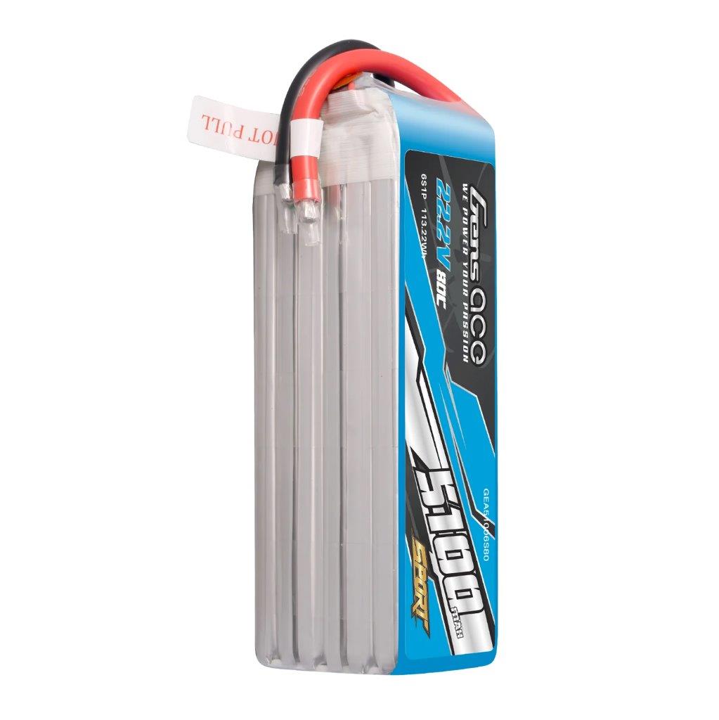 GensAce 5100mAh 6S 80C LiPo battery (F5B) - 4