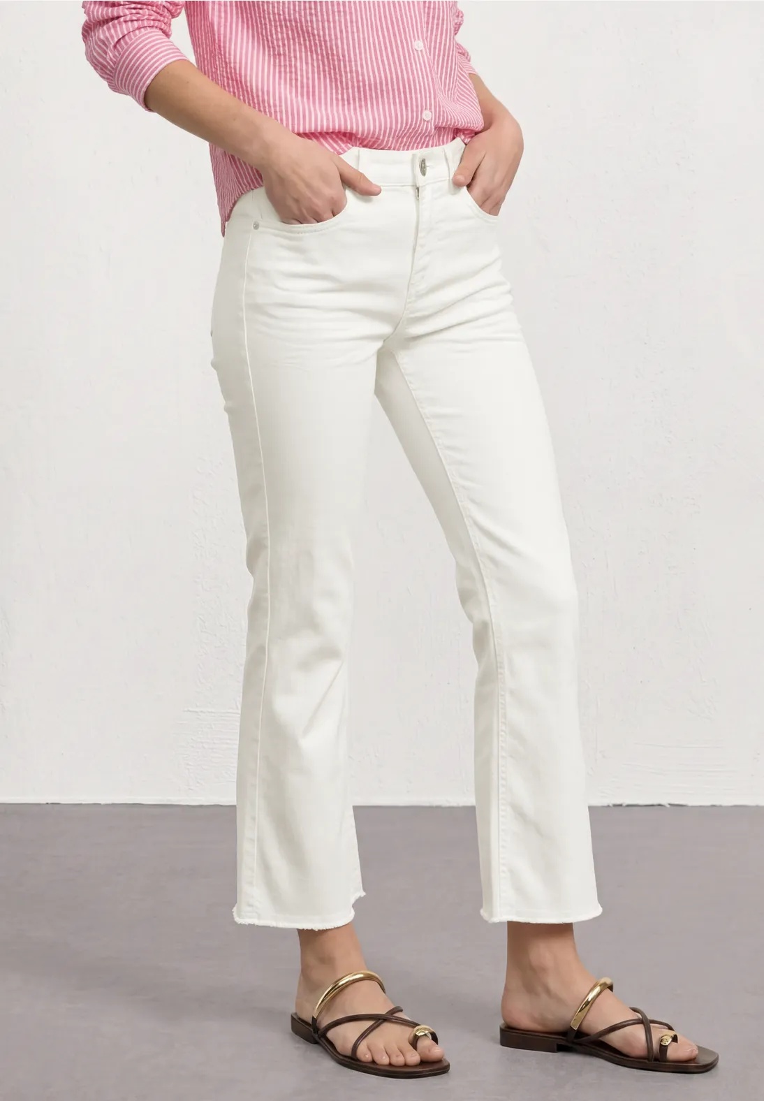 Amber Kick Flare HW L28 - Offwhite - Street One