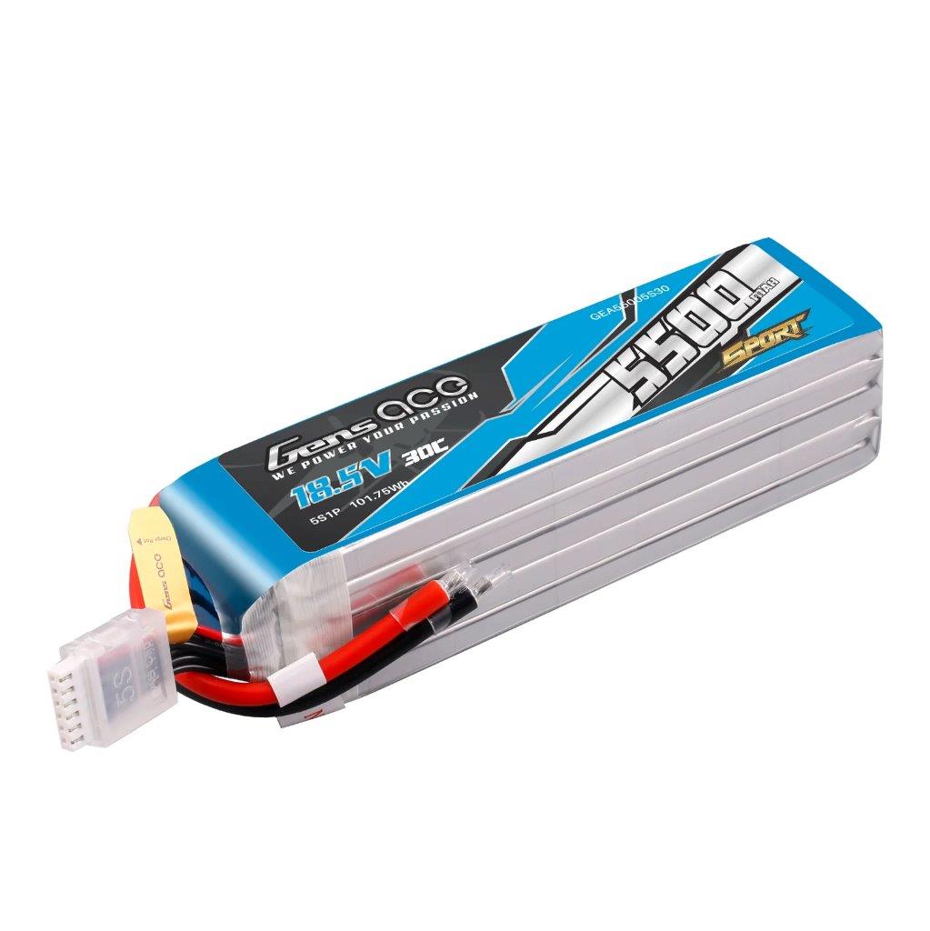 GensAce 5500mAh 5S 18.5V 30C Battery Pack (F3A) - 2