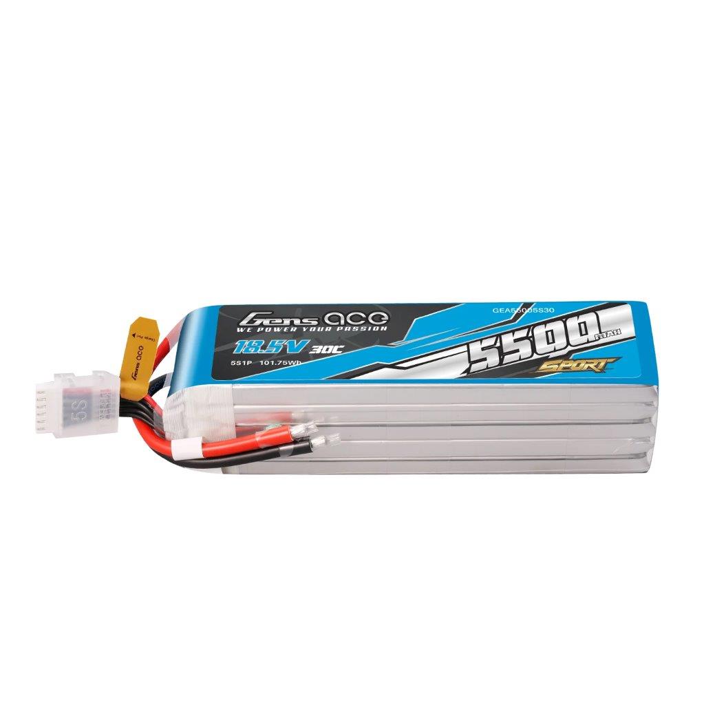 GensAce 5500mAh 5S 18.5V 30C Battery Pack (F3A)