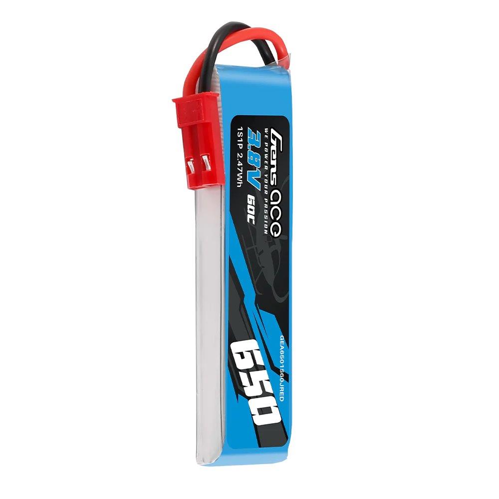 GensAce 650mAh 1S 3.8V 60C HV LIPO Battery with JST-SYP Plug - 4