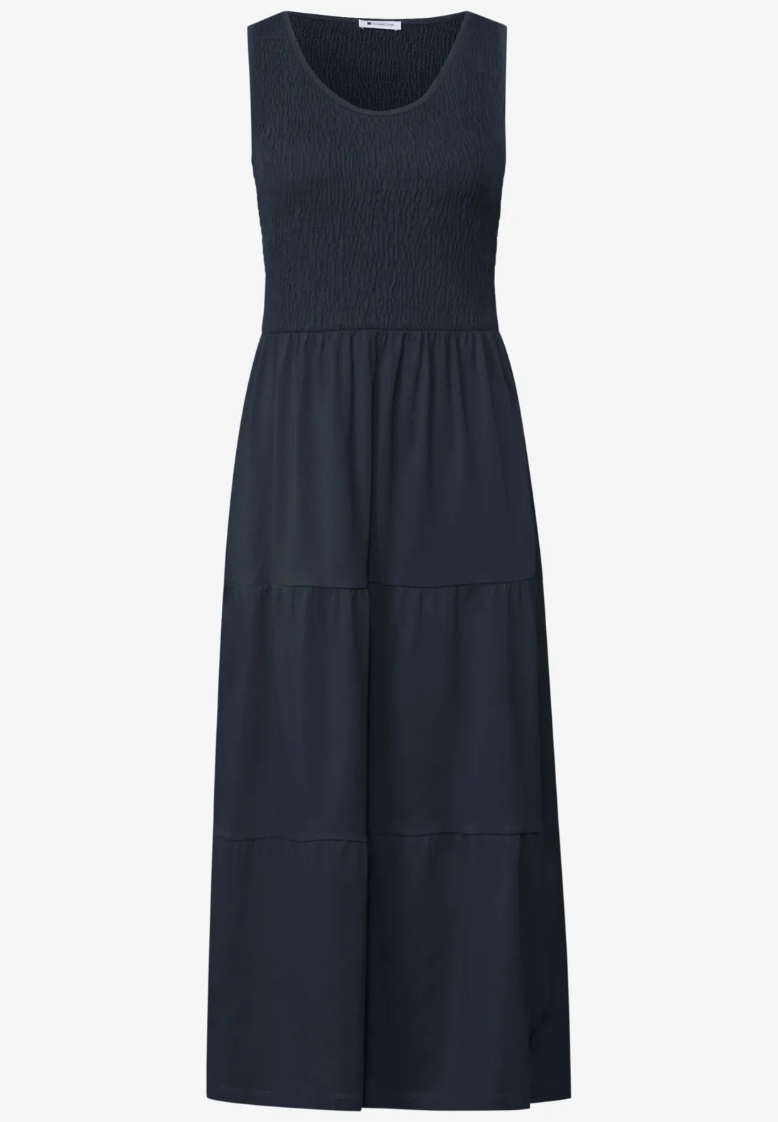 EOS Volant Jersey Dress - Deep Blue - Street One - 4