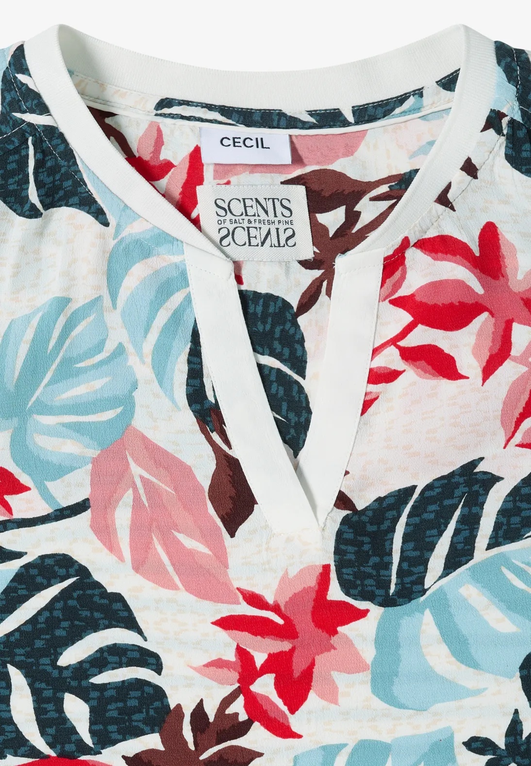TOS AOP Mix Blouse - Cecil