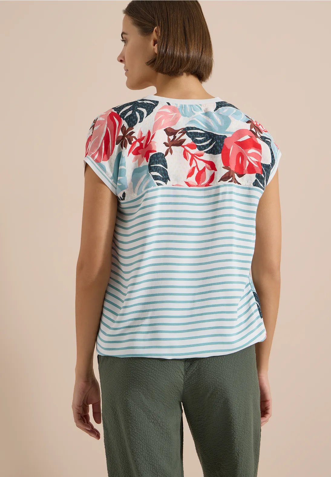 TOS AOP Mix Blouse - Cecil - 4
