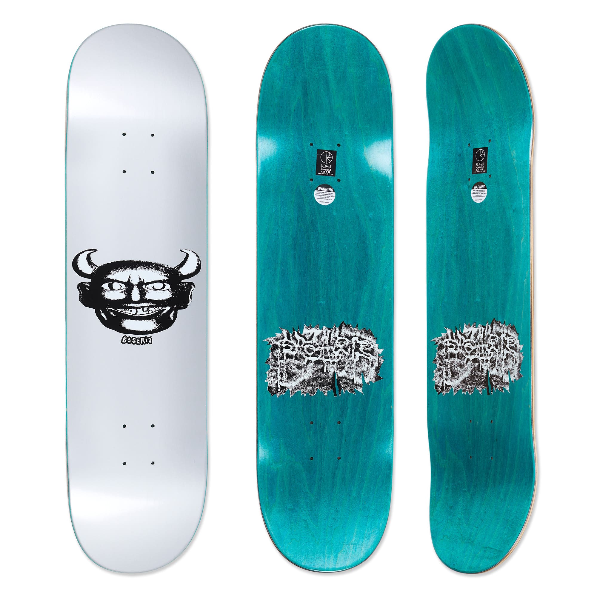 Polar Skate Co. Nick Boserio Silver Devil 8.25