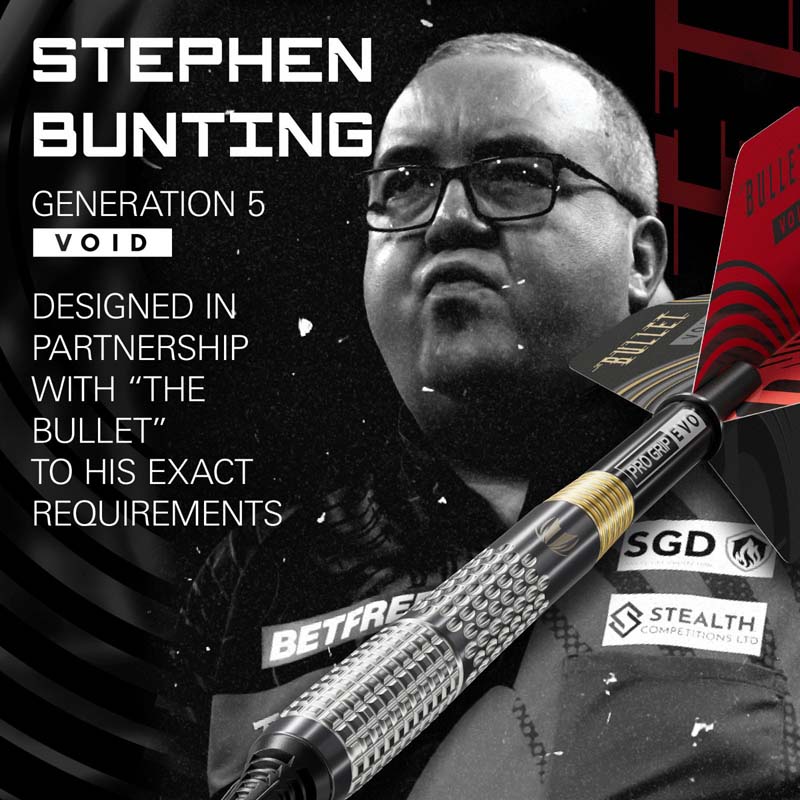 Target Stephen Bunting G5 Void SOFTTIP 95% 18g - Dartstore Sweden
