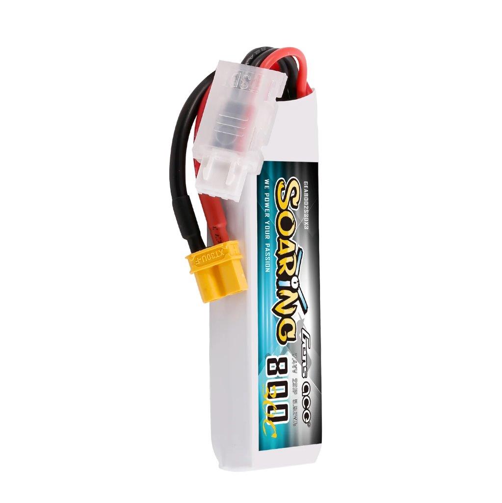 GensAce 800mAh 2S 7.4V 30C Soaring Lipo Battery with XT30 Plug - 4