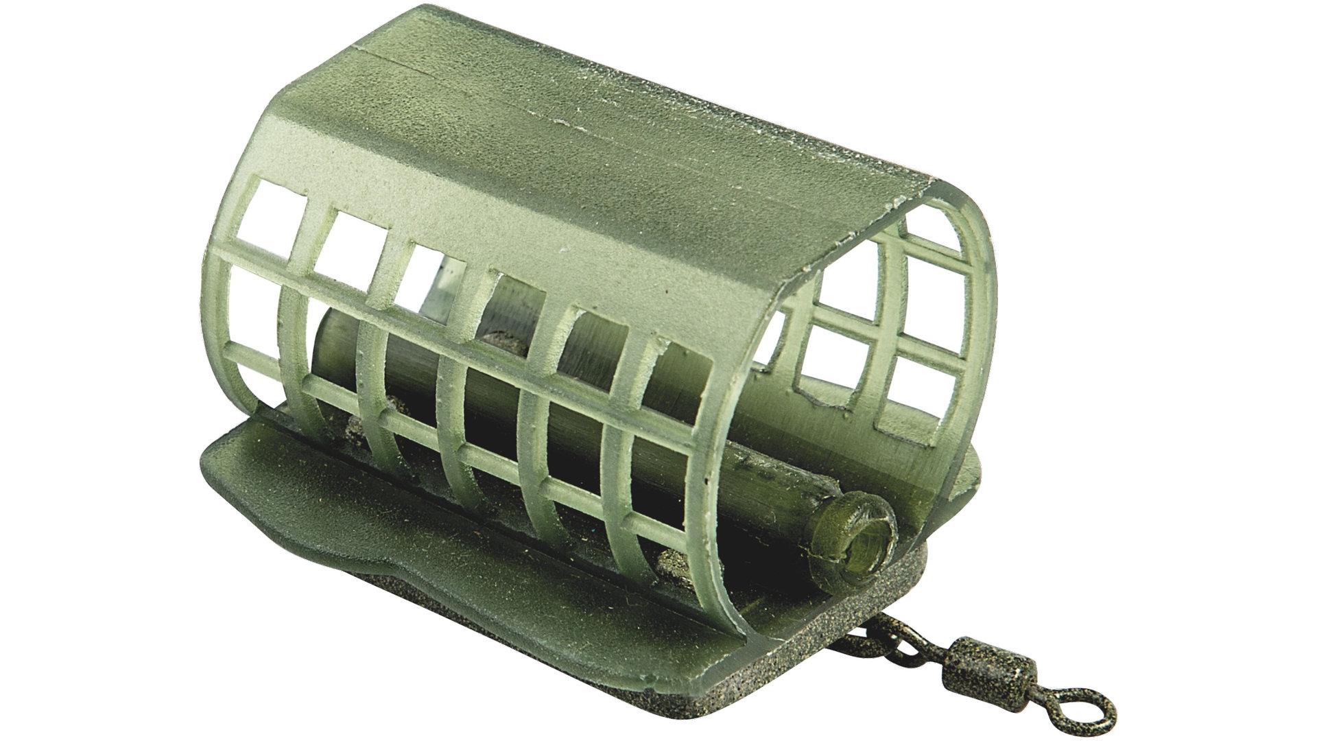 Feeder basket in plastic. Stands on a small plate for better placement. Available in two different weights. 30g and 40g
