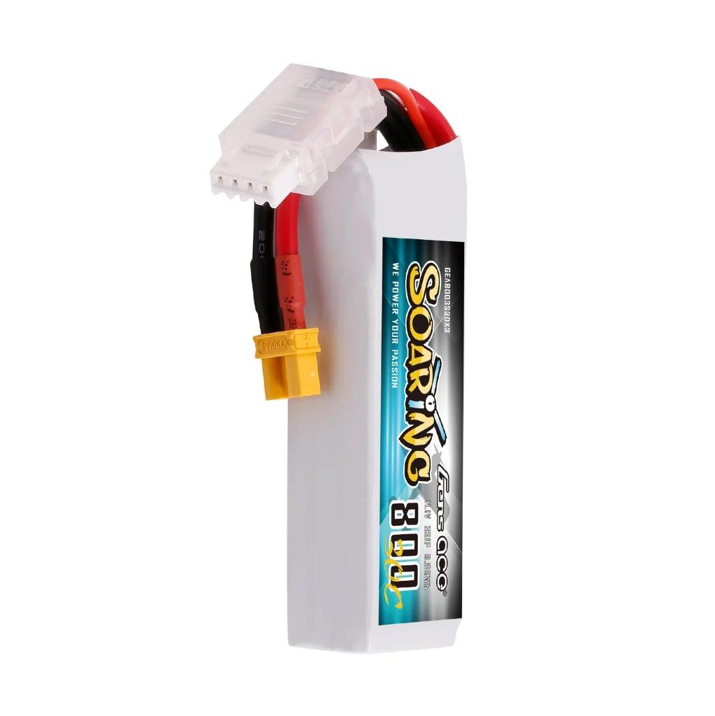 GensAce 800mAh 3S 11.1V 30C Soaring Lipo Battery with XT30 Plug - 4