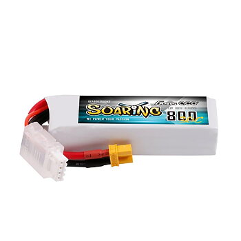 GensAce 800mAh 3S 11.1V 30C Soaring Lipo Battery with XT30 Plug