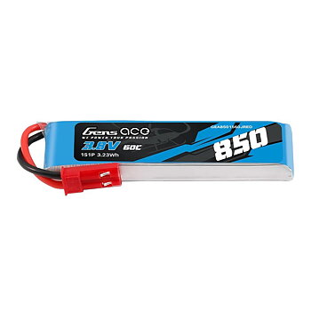 GensAce 850mAh 1S 3.8V 60C HV LIPO Battery with JST-SYP Plug