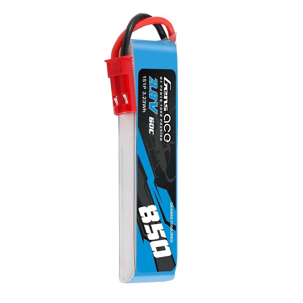 GensAce 850mAh 1S 3.8V 60C HV LIPO Battery with JST-SYP Plug - 4