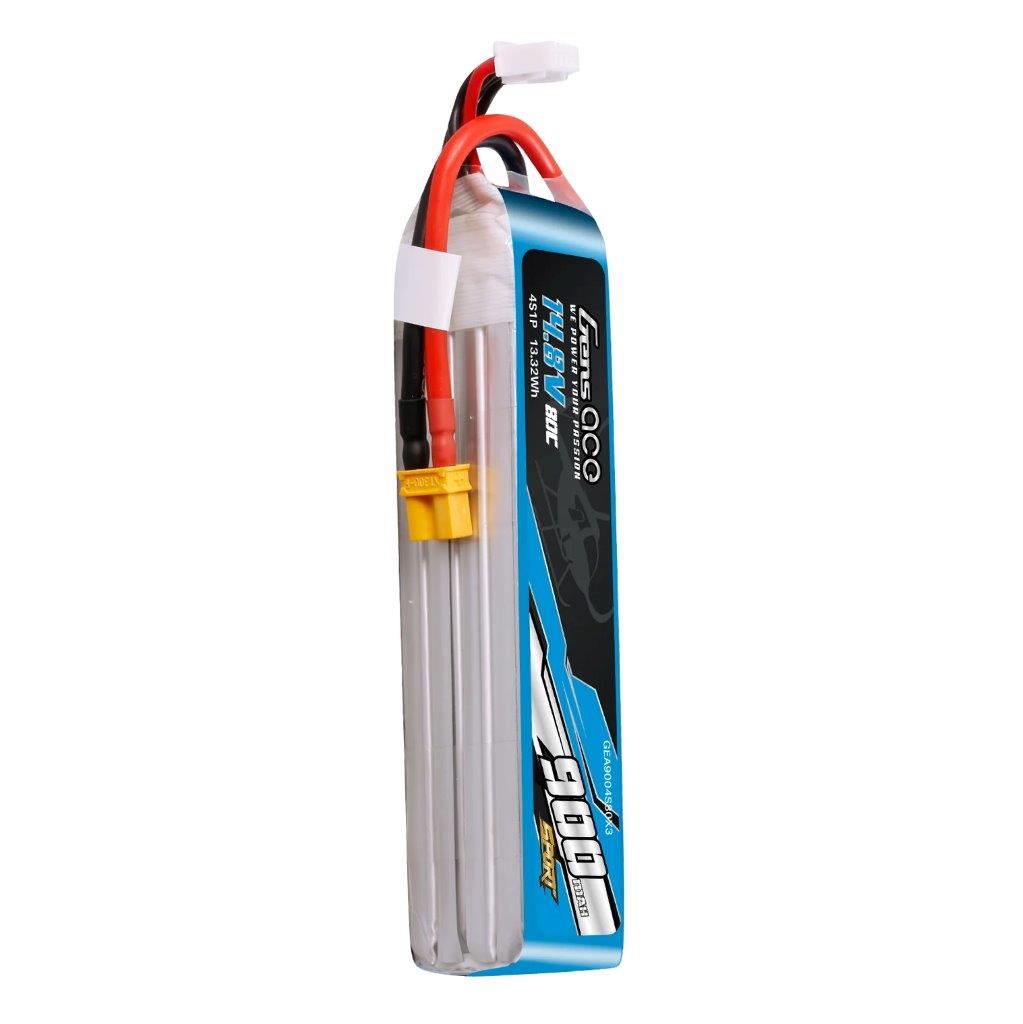 GensAce 900mAh 14.8V 80C 4S1P Lipo Battery Pack with XT30 Plug (F5J) - 4