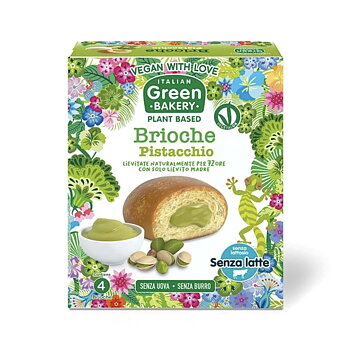 vegansk brioche med pistage italian green bakery