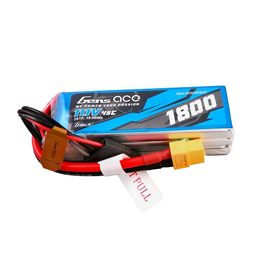 GensAce G-Tech 1800mAh 11.1V 45C 3S1P Lipo Battery Pack with XT60 Plug