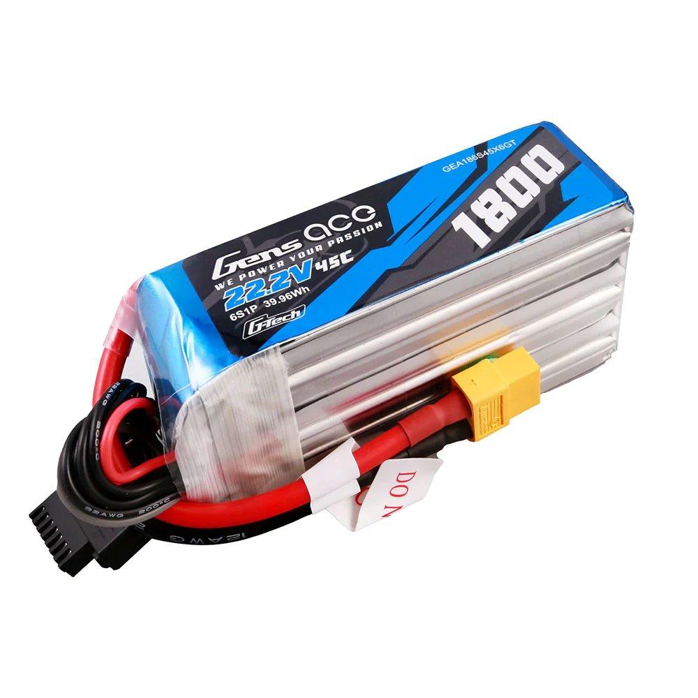 GensAce G-Tech 1800mAh 22.2V 45C 6S1P Lipo Battery Pack with XT60 Plug - 5