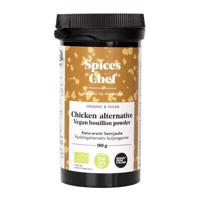 Vegansk ekologisk kycklingbuljong spices chef