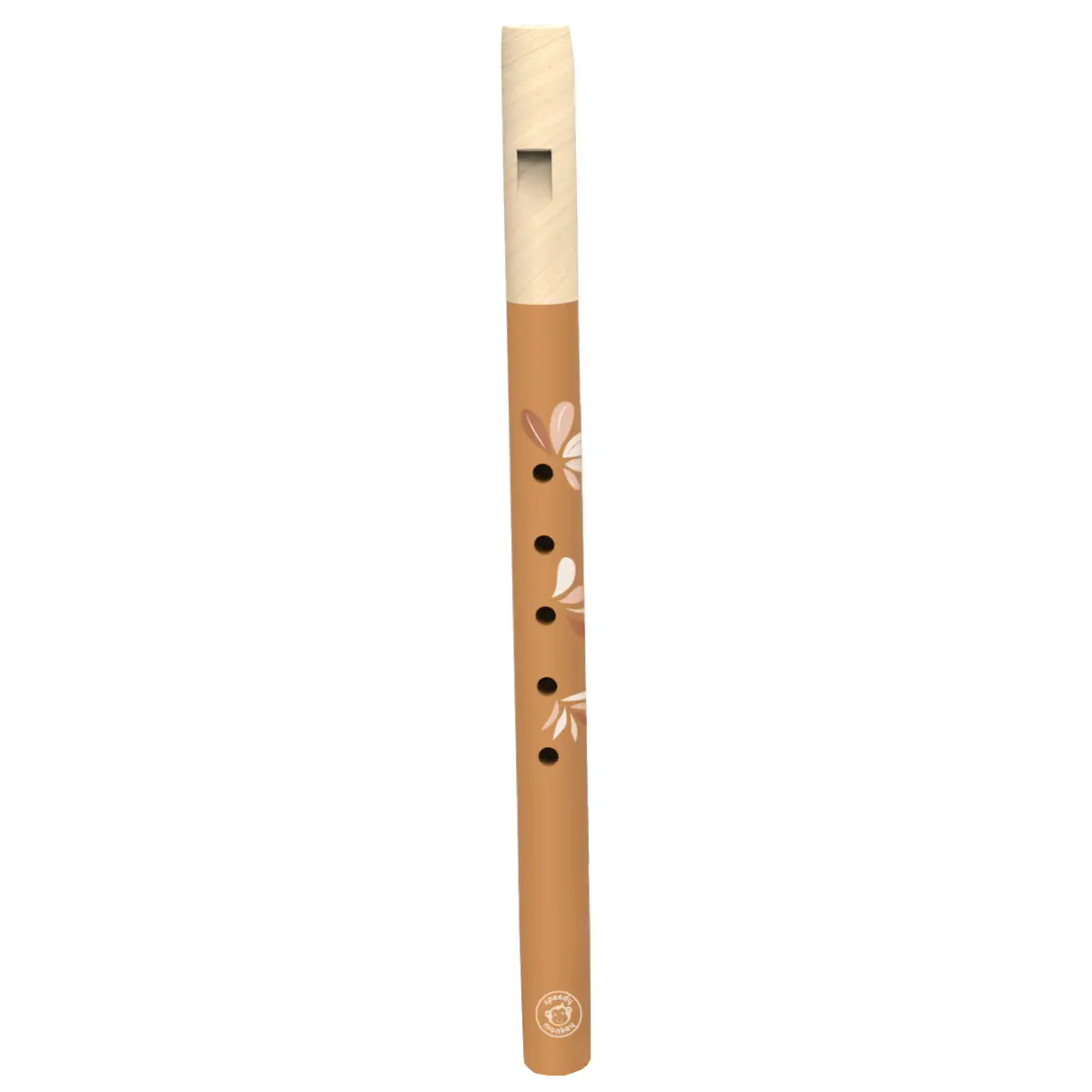 Speedy Monkey Musikinstrument Flöjt brun