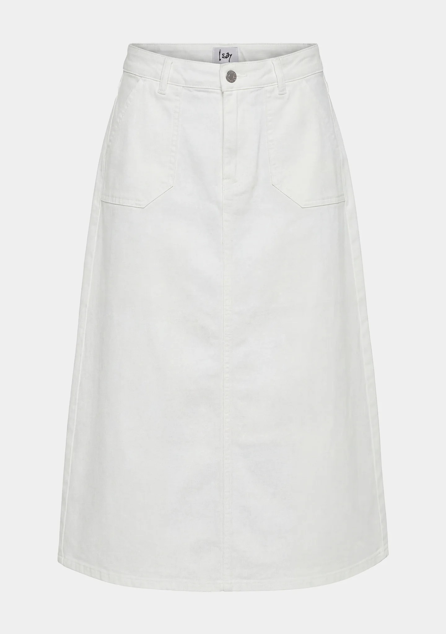 Capri Denim Skirt - Broken White - Isay - 3