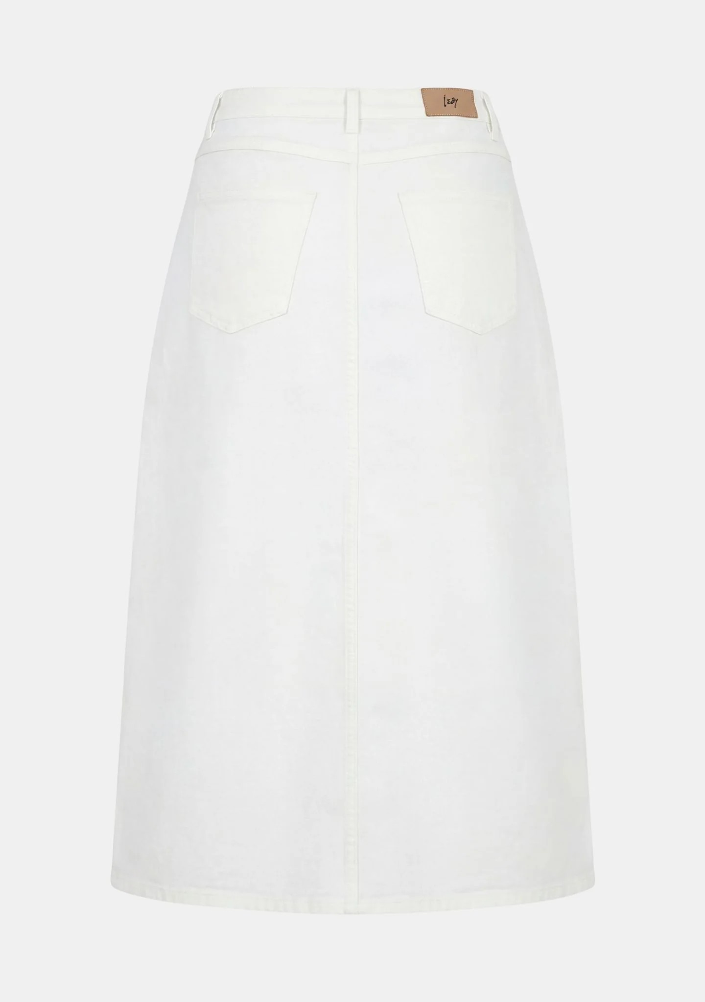 Capri Denim Skirt - Broken White - Isay - 4