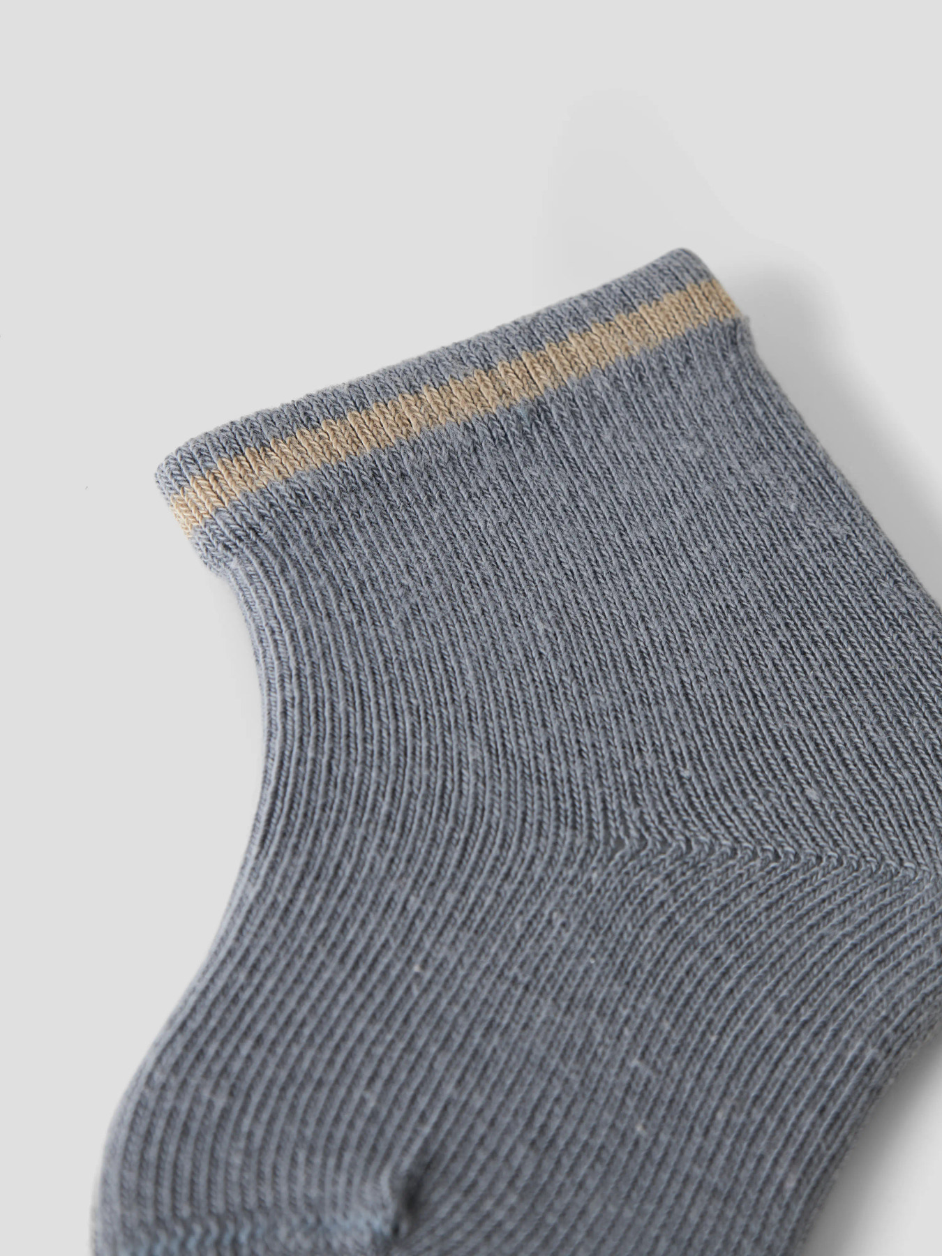 NBMELOVE FIR STRIPE SOCK LIL Sleet TWILL - 3