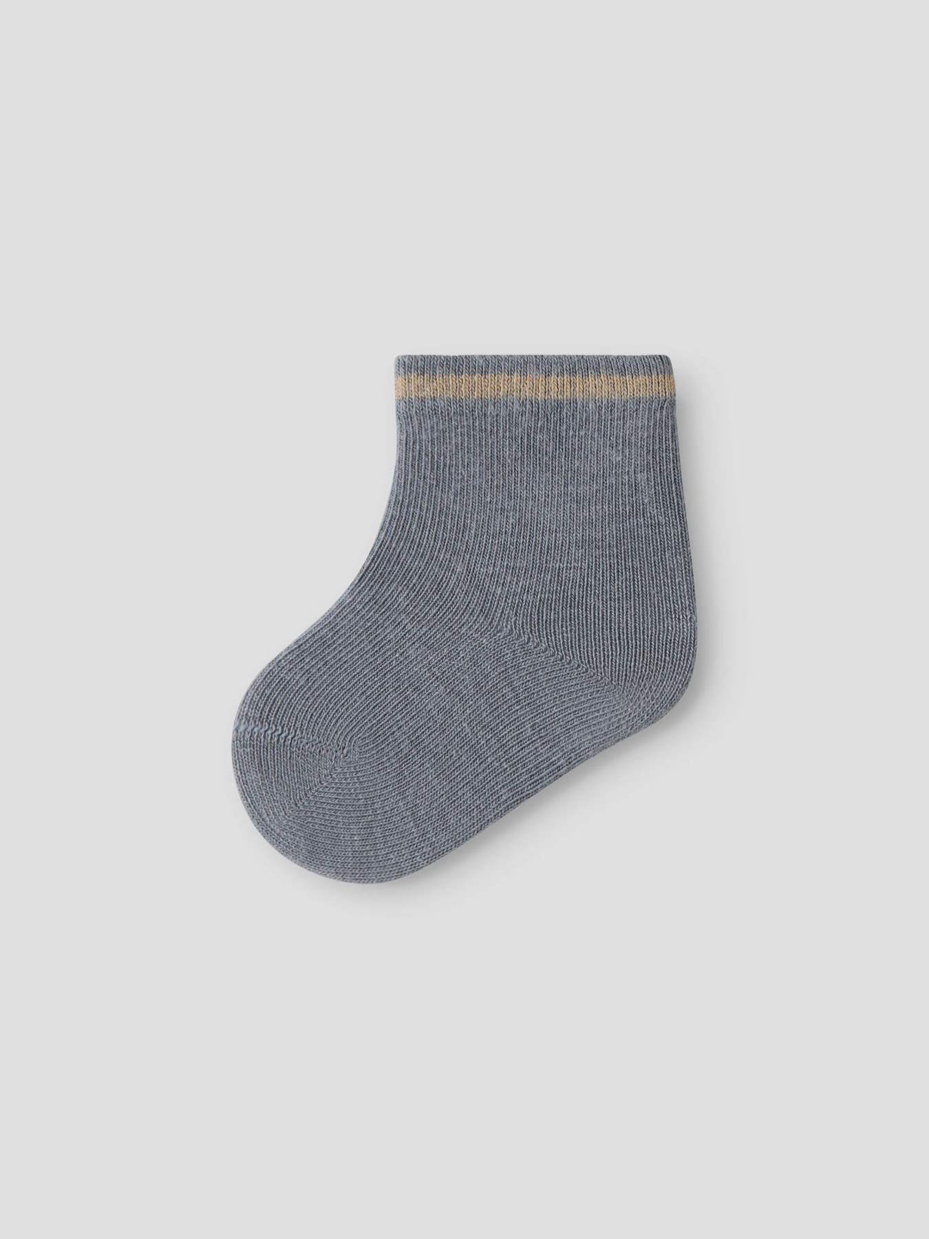 NBMELOVE FIR STRIPE SOCK LIL Sleet TWILL - 2