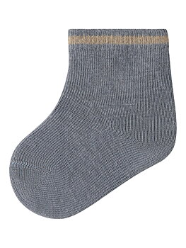 NBMELOVE FIR STRIPE SOCK LIL Sleet TWILL