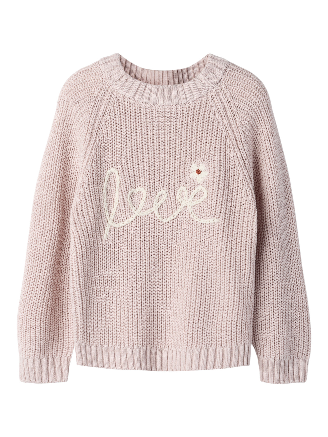 NMFEMLEN EMB KNIT LIL Hushed Violet