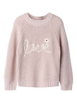 NMFEMLEN EMB KNIT LIL Hushed Violet