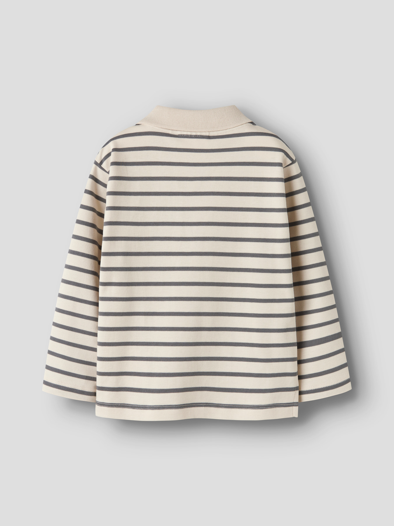 NMMLIMIA LS LOOSE POLO TOP LIL Turtledove POPPY SEED - 2