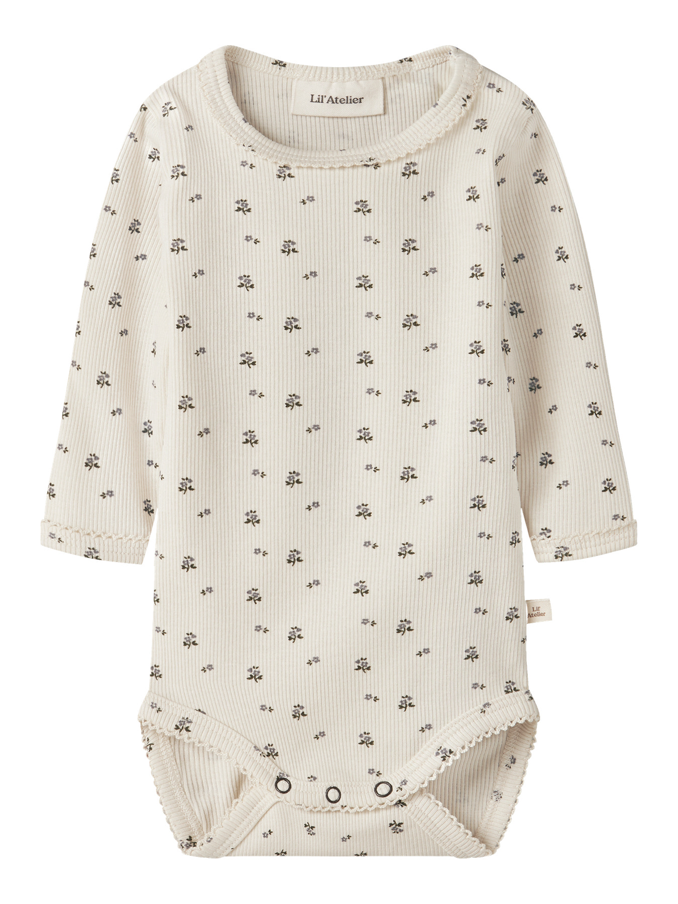 NBFLAGO MAU LS SLIM BODY LIL Turtledove BLUE FLOWER
