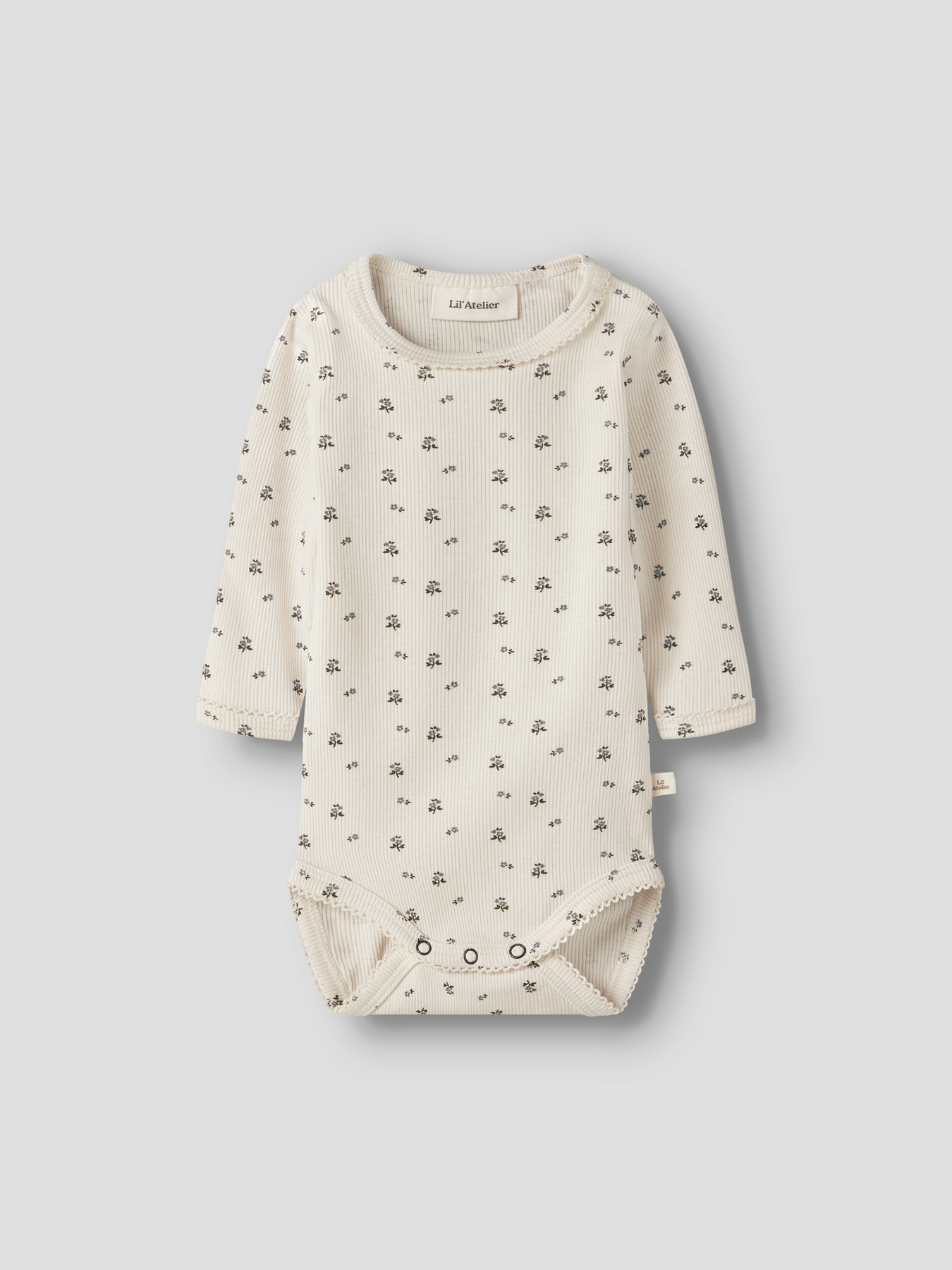NBFLAGO MAU LS SLIM BODY LIL Turtledove BLUE FLOWER - 2