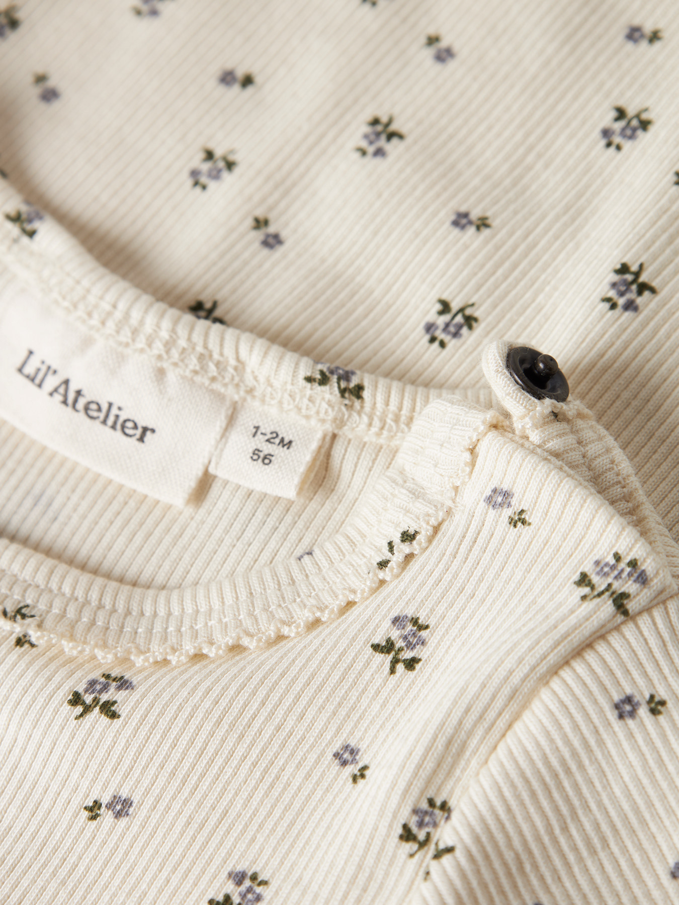 NBFLAGO MAU LS SLIM BODY LIL Turtledove BLUE FLOWER - 4