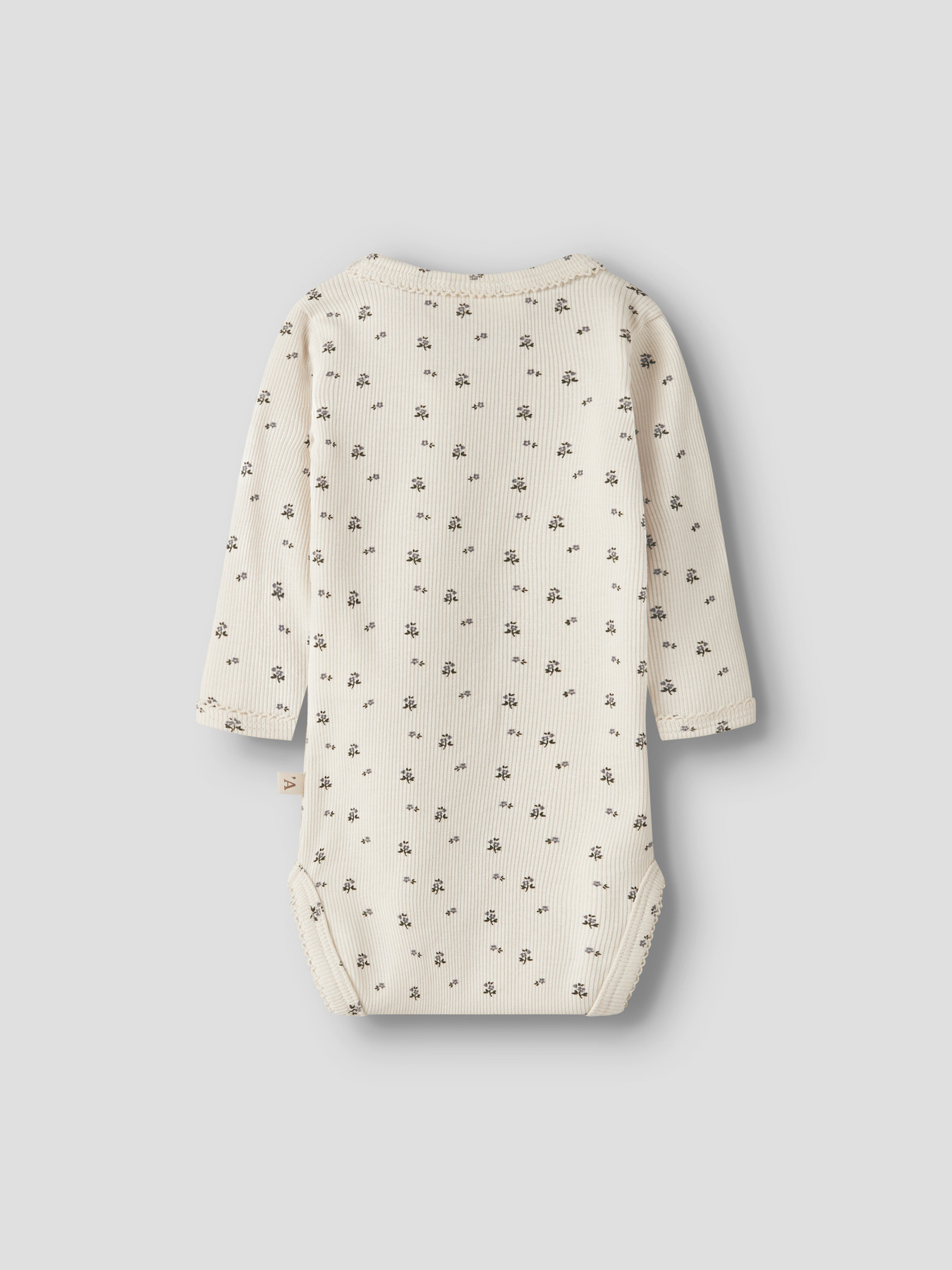 NBFLAGO MAU LS SLIM BODY LIL Turtledove BLUE FLOWER - 3