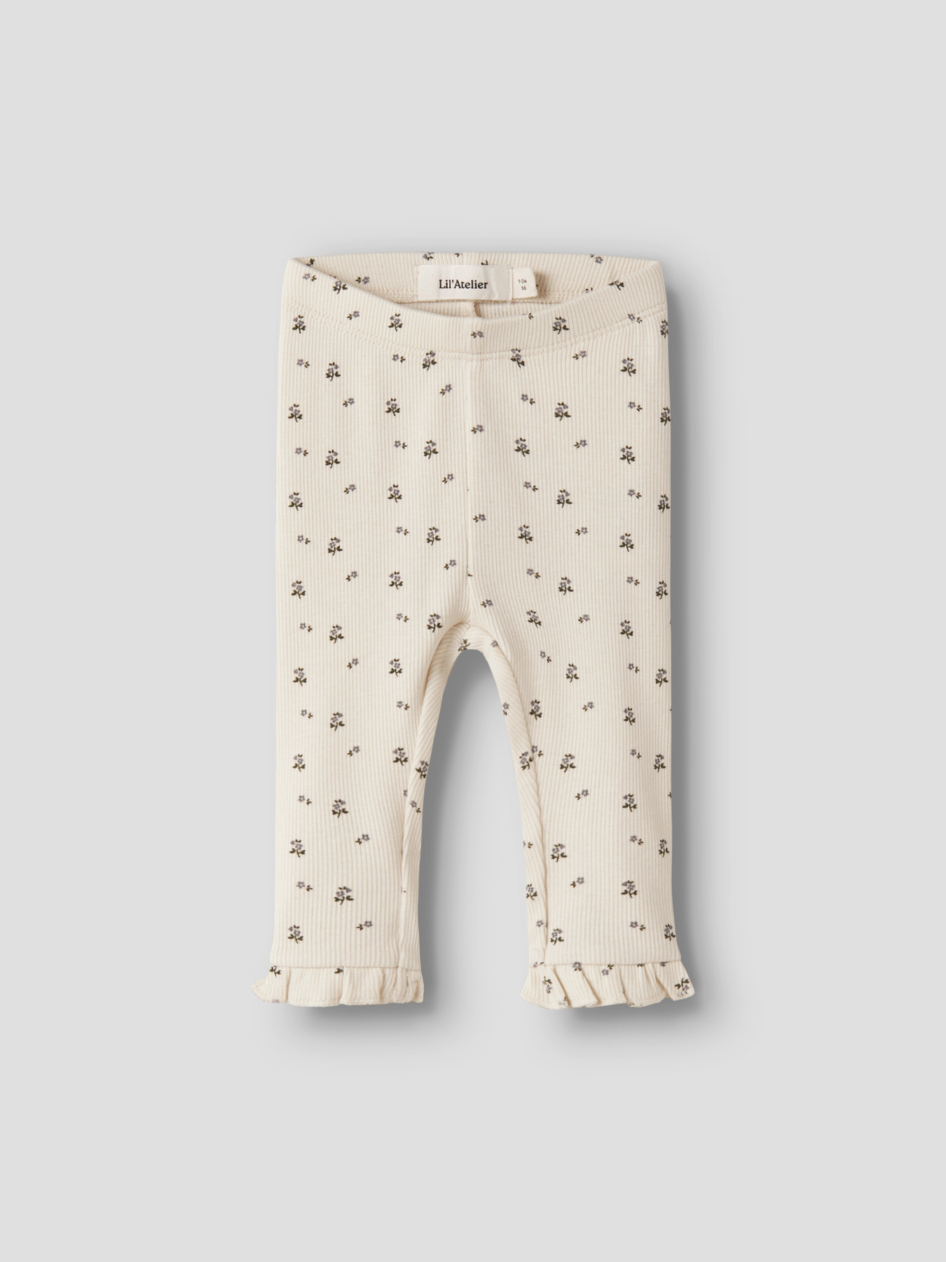 NBFLAGO MER SLIM LEGGINGS LIL Turtledove BLUE FLOWER - 2