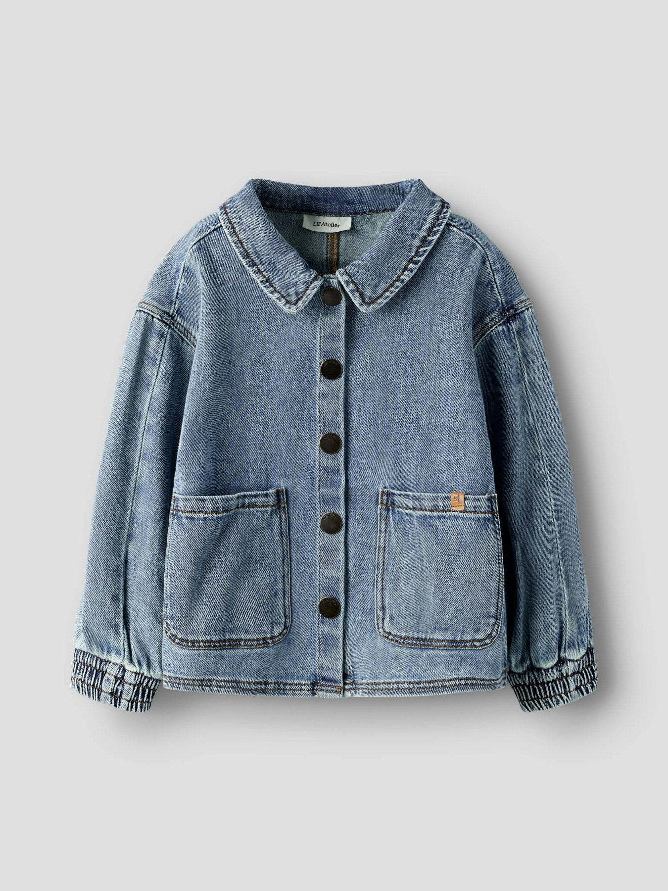 NMFKAROLE LS DNM SHIRT 2433-CJ LIL Medium Blue Denim - 2