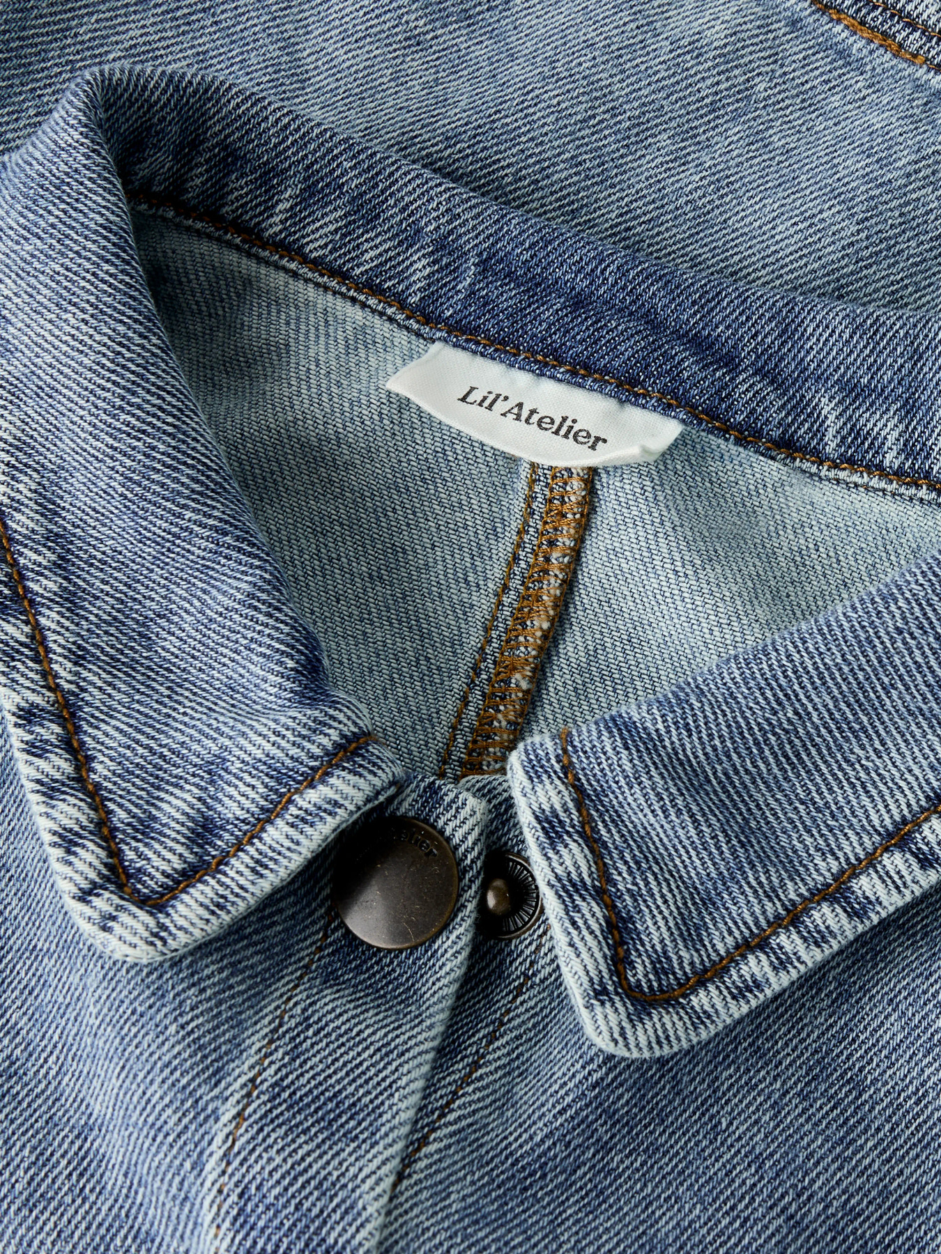 NMFKAROLE LS DNM SHIRT 2433-CJ LIL Medium Blue Denim - 4