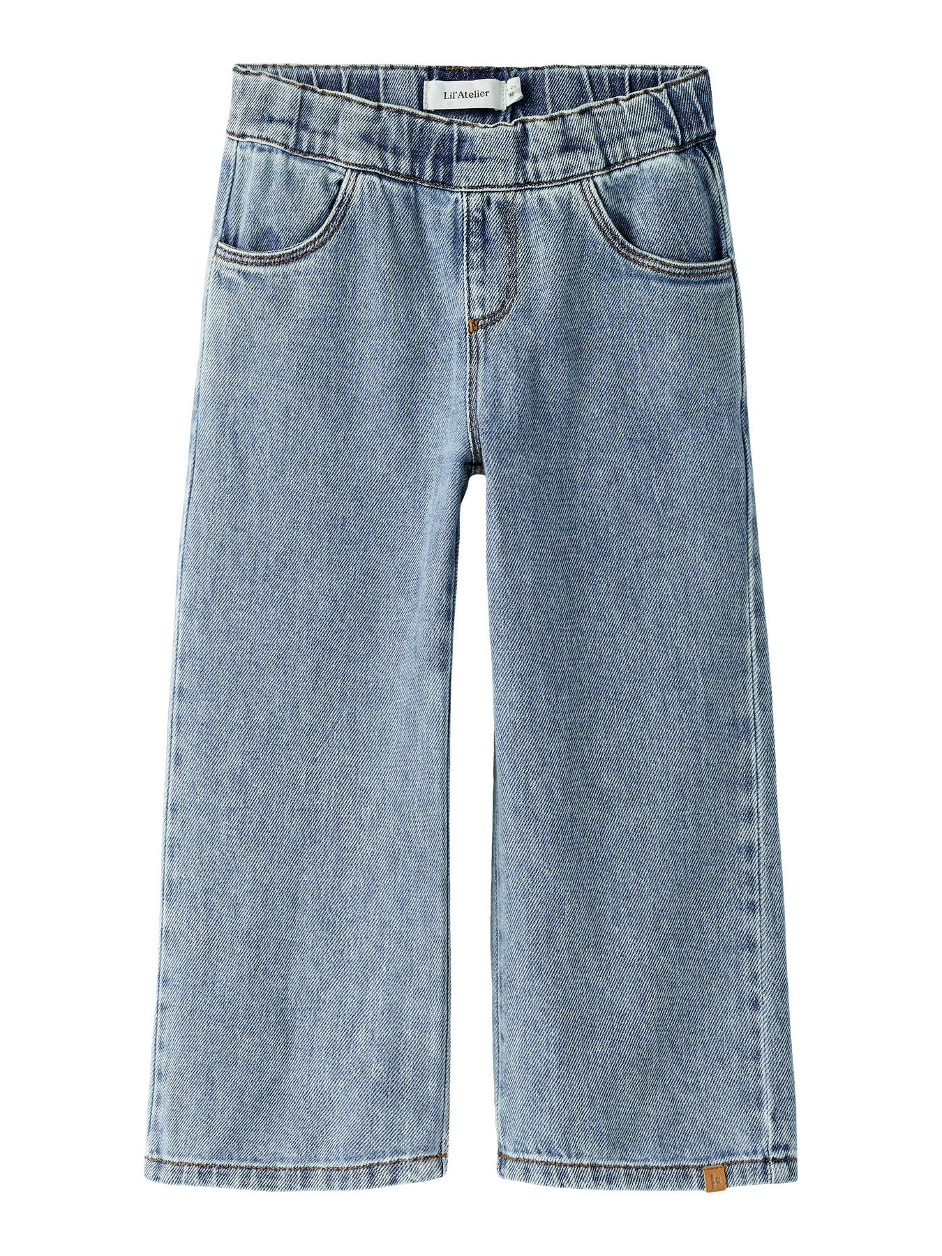 NMNKAROLE SIM WIDE JEANS 2433-CJ LIL Medium Blue Denim