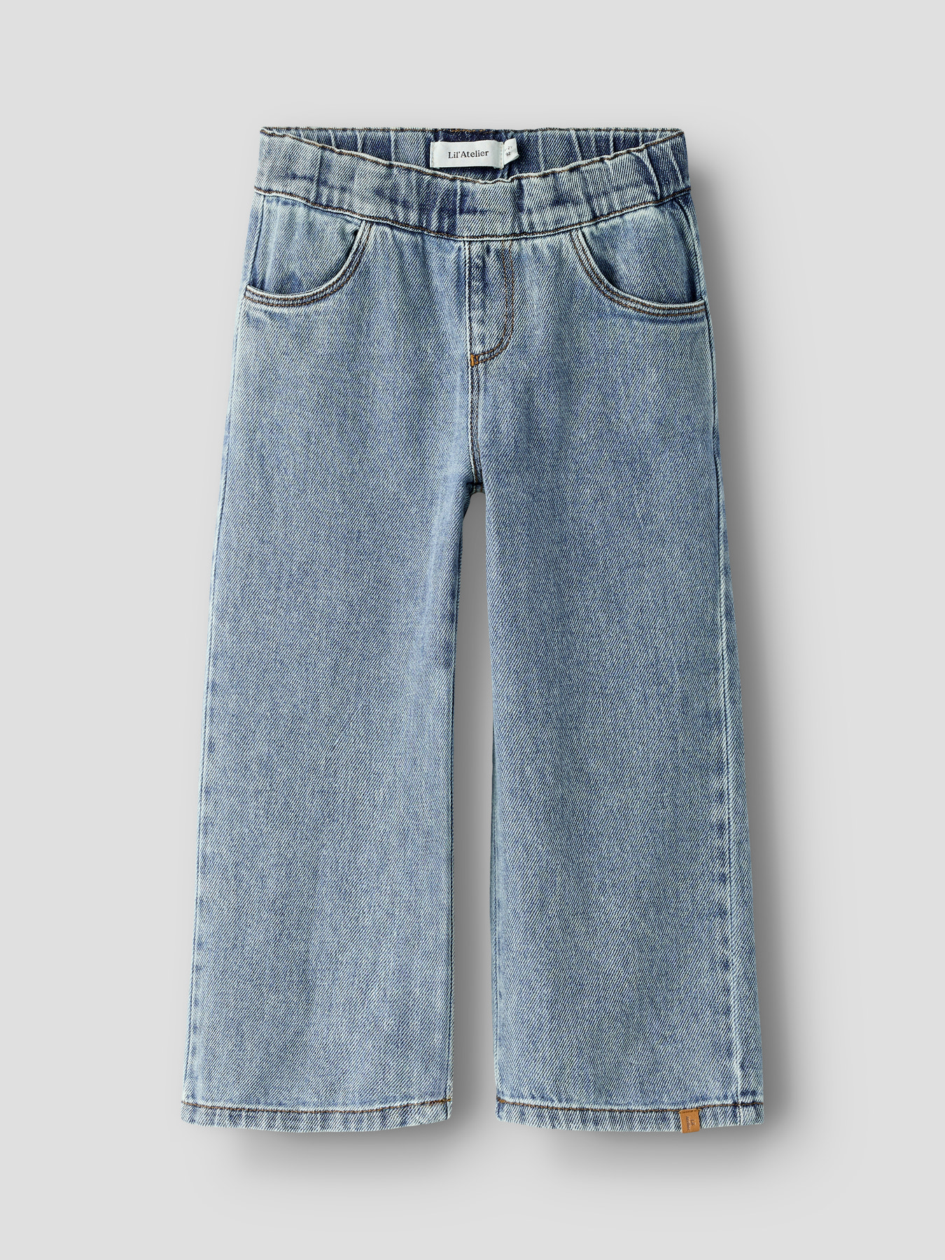 NMNKAROLE SIM WIDE JEANS 2433-CJ LIL Medium Blue Denim - 2