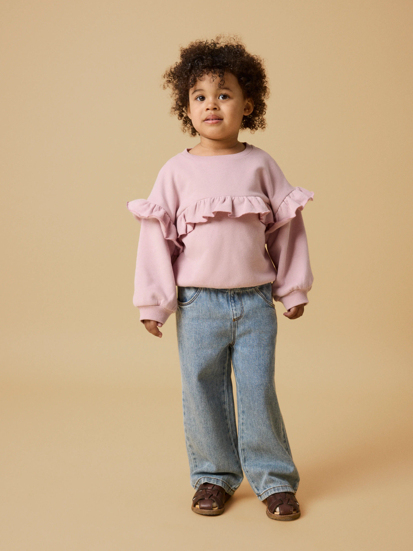 NMNKAROLE SIM WIDE JEANS 2433-CJ LIL Medium Blue Denim - 6