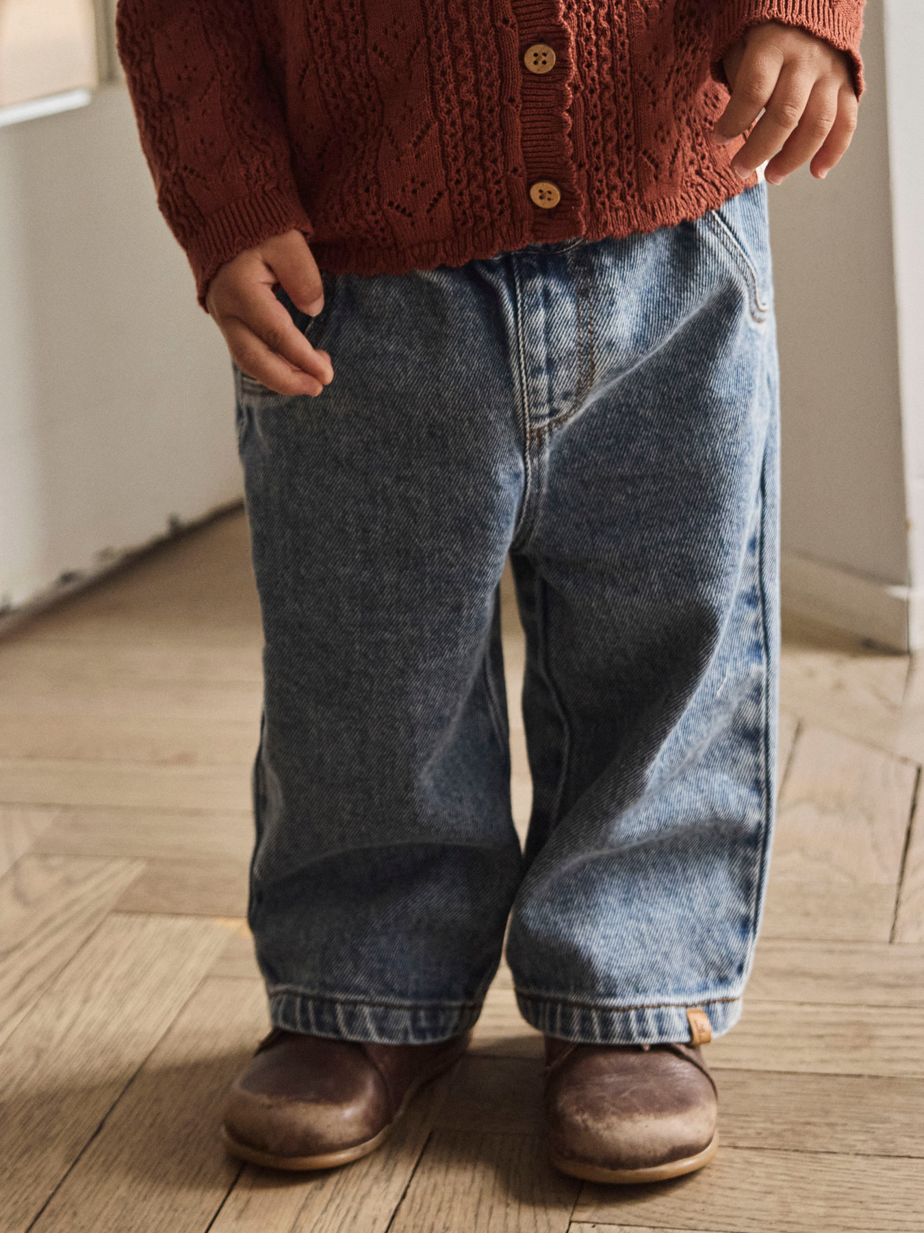 NBFKAROLE WIDE JEANS 2433-CJ LIL Medium Blue Denim - 5