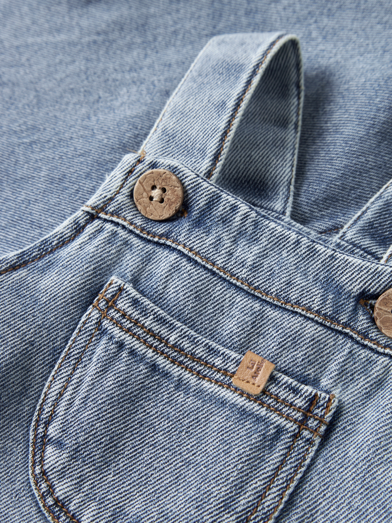 NBMKAROLE LOOSE DNM OVERALL 2433-CJ LIL Medium Blue Denim - 4