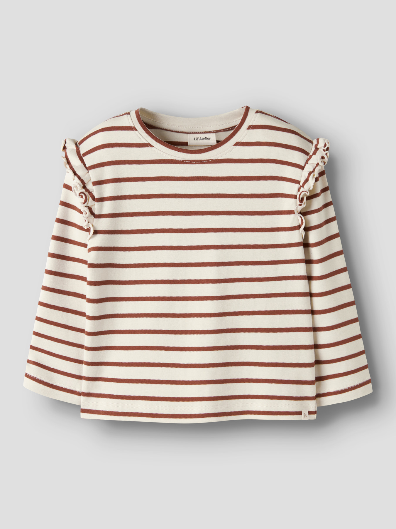NMFLIMIA MIA LS LOOSE TOP LIL Turtledove MAPLE SYRUP - 2