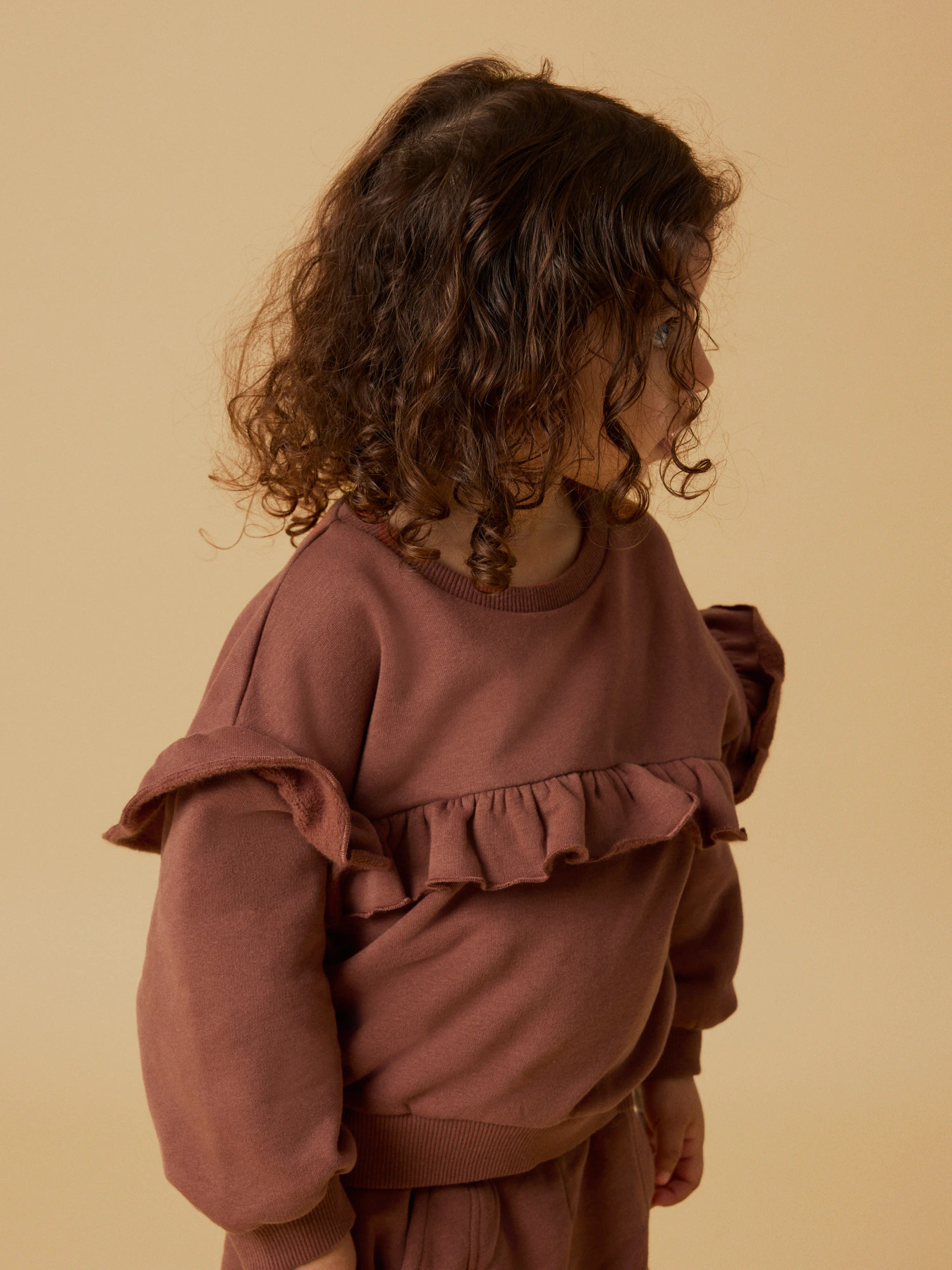 NMFILONDON RIK LS LOOSE SWEAT LIL Maple Syrup - 4