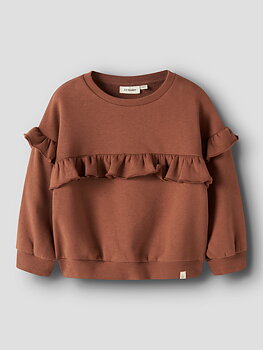 NMFILONDON RIK LS LOOSE SWEAT LIL Maple Syrup