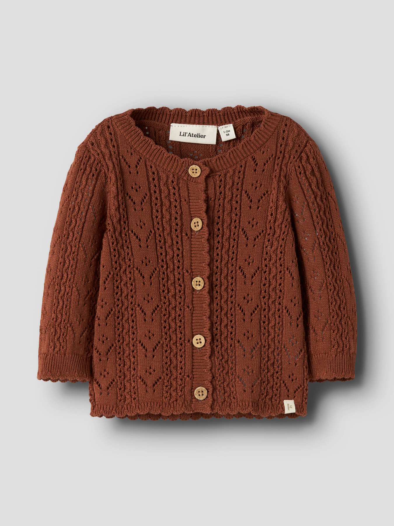 NBFKAJSA KAS LS KNIT CARD LIL Maple Syrup - 2